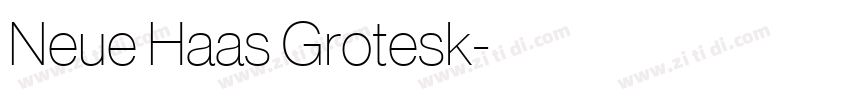 Neue Haas Grotesk字体转换